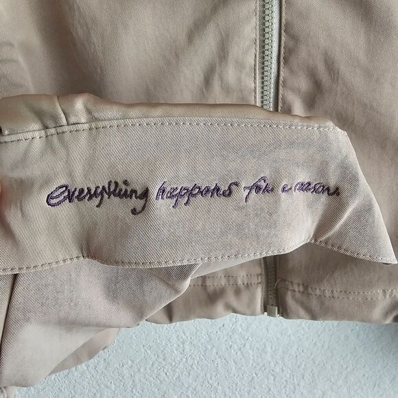 Jordan Paris Collective Twill Crop Jacket 'Strong Woman' XS Kakhi Tan DV1381-250 - Picture 5 of 16